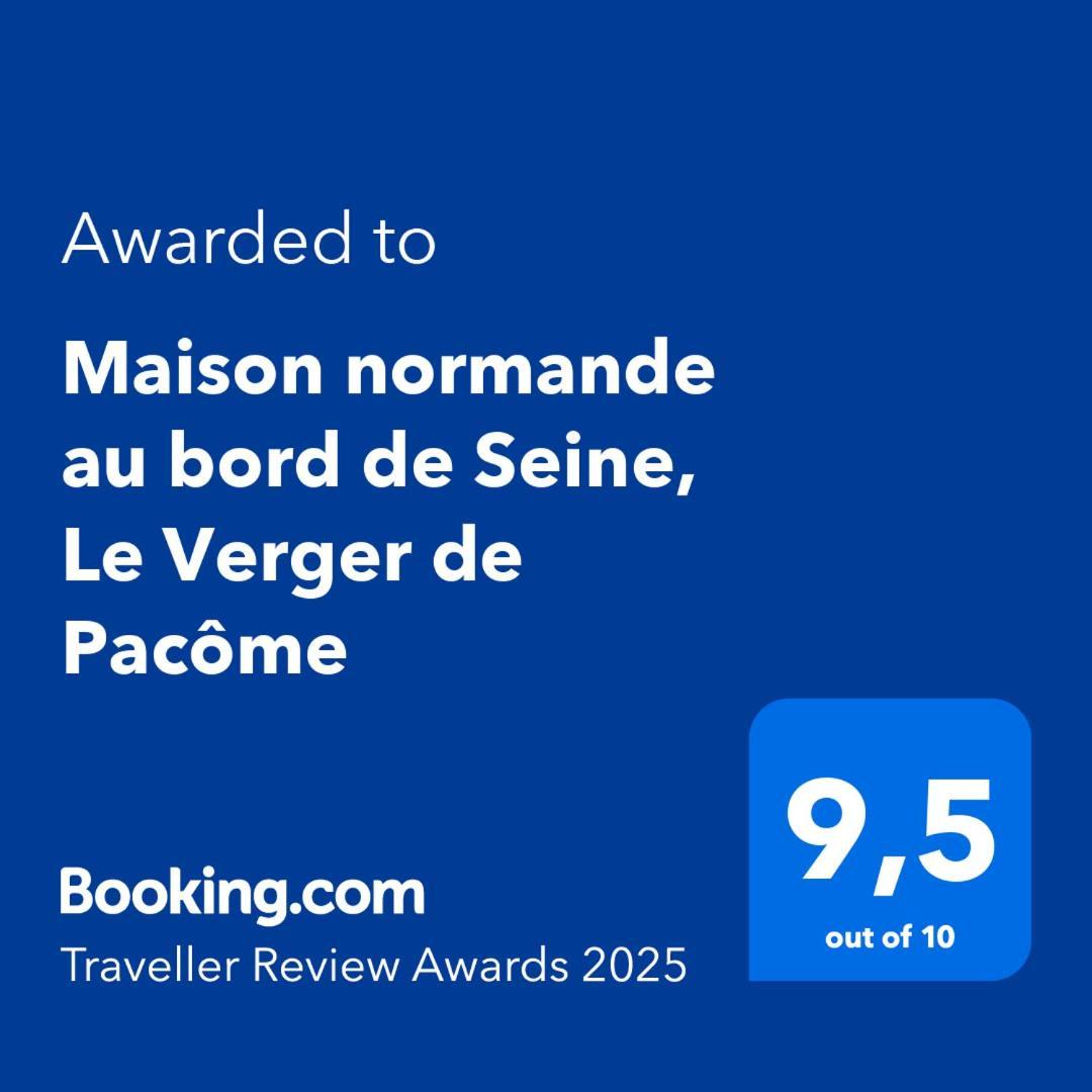 Maison Normande Au Bord De Seine, Le Verger De Pacome Anneville-Ambourville Exterior foto